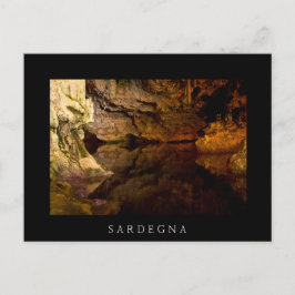 Grotto de Neptuno, postal negra de Cerdeña