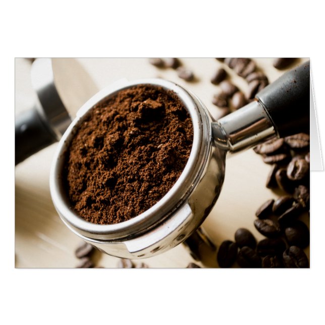 Ground Coffee, Espresso Portafilter, Coffee Beans (Anverso (Horizontal))