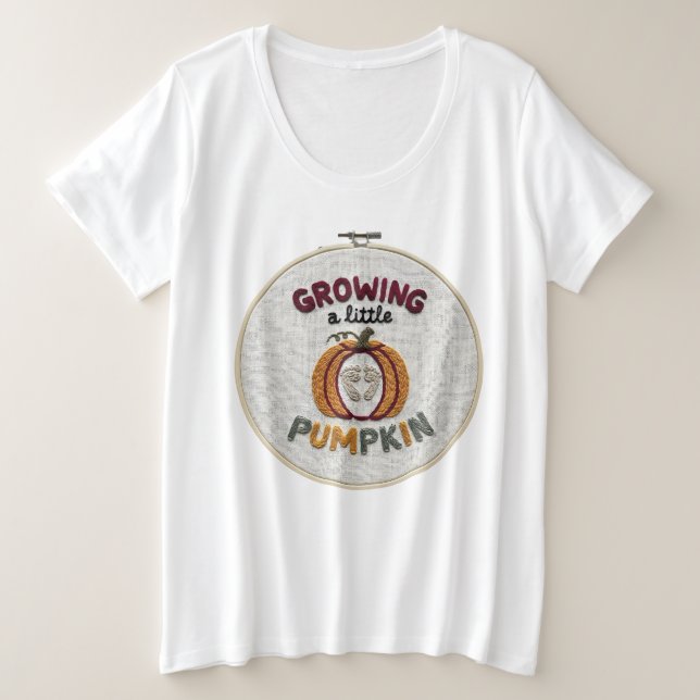 Growing a Little Pumpkin Fall Pregnancy (Anverso del diseño)