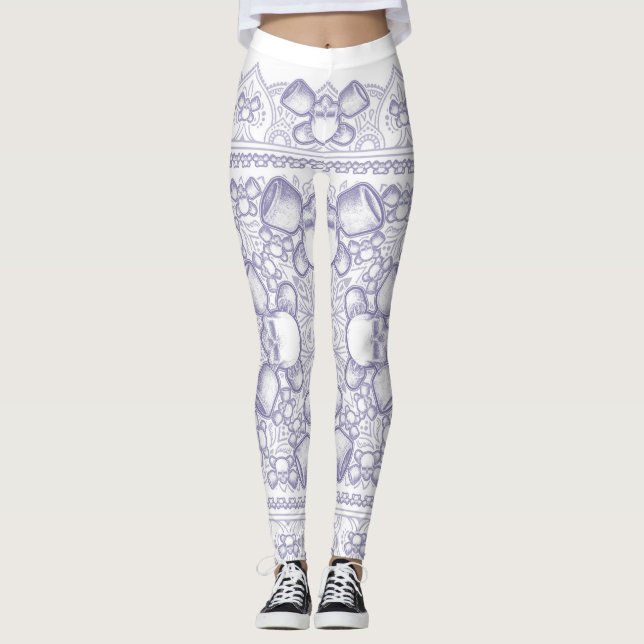 GRRLS FRRST GRY Skateboard LEGGINS (Anverso)