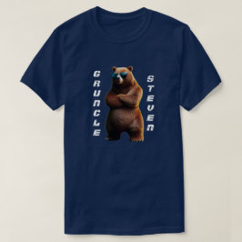 Grtío gracioso con camiseta del oso de Guay