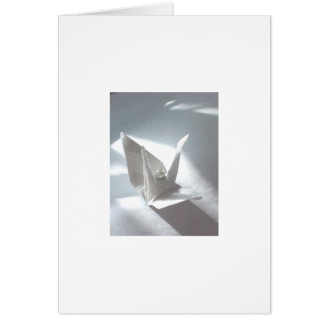 Grúa de satén blanca (Frente)