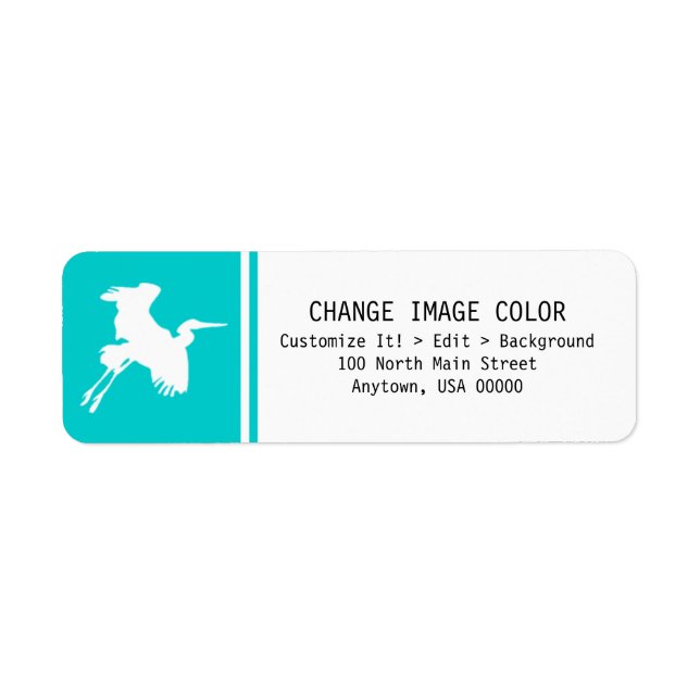 Grúa - Etiqueta de dirección de devolución (Frente)