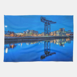 Grúa finnieston, toalla de té Glasgow Kitchen