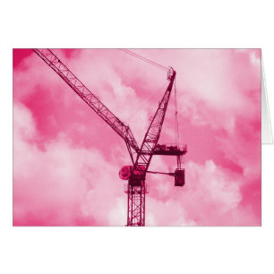 Grúa rosa