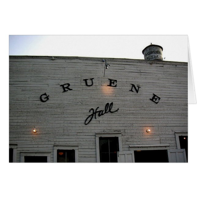 Gruene Hall (Anverso (Horizontal))