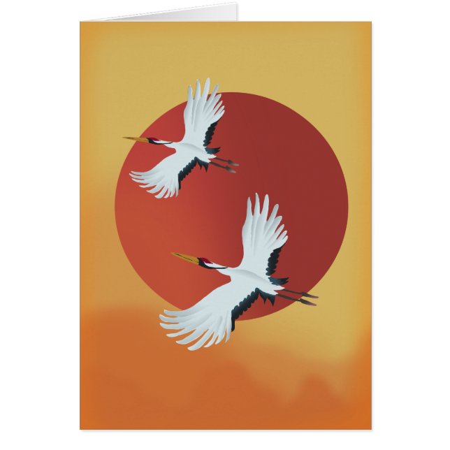 Grullas japonesas (Frente)
