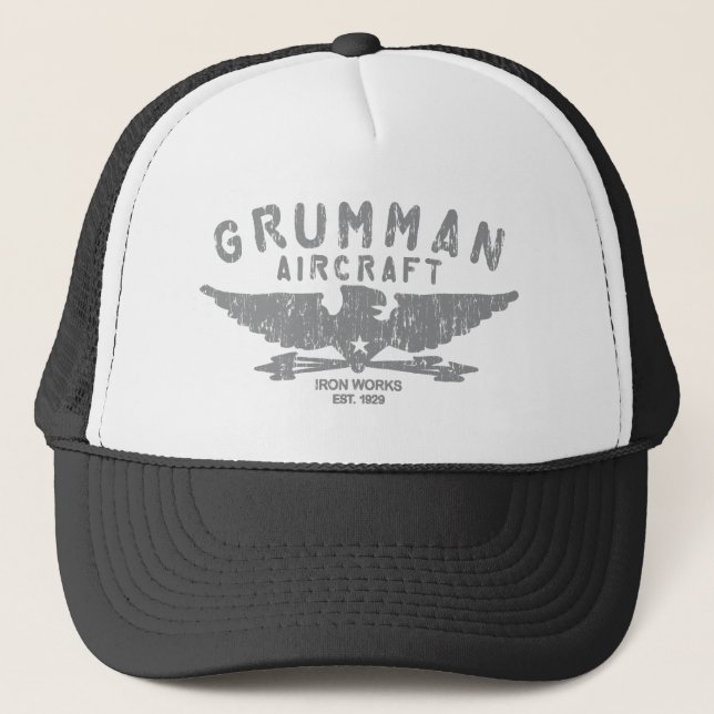GRUMMAN IRON TRABAJA EL SOMBRERO DE TRUCKER (Anverso)