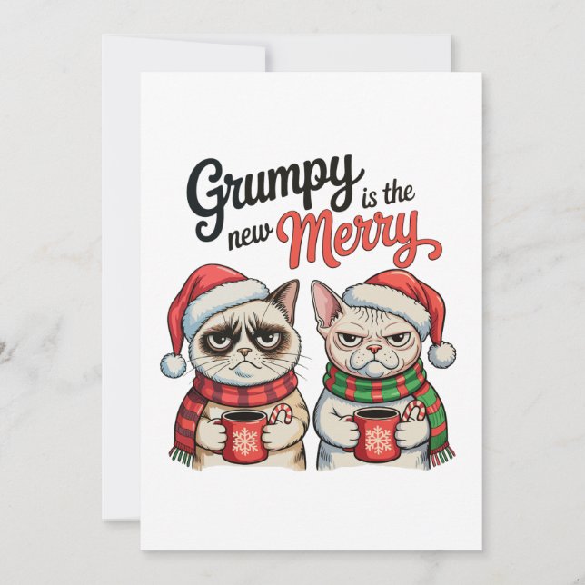 Grumpy Es El Nuevo Amante Del Gato Feliz Navidad (Anverso)