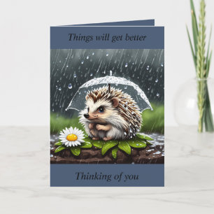 Grumpy Hedgehog - Pensando en tu tarjeta