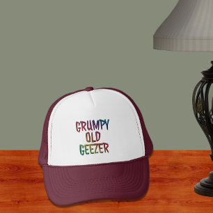 Grumpy Old Geezer Gorras en mayúsculas