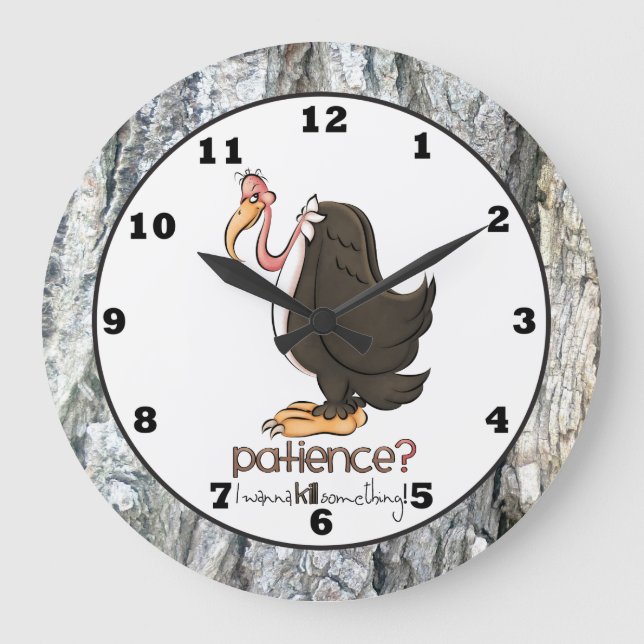Grumpy reloj de pared del viejo Buzzard (Anverso)