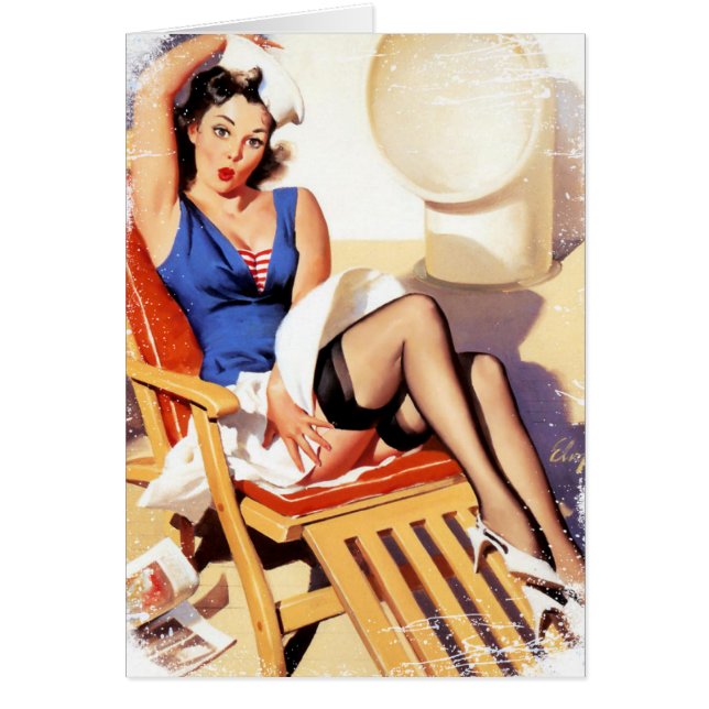 Grunge Chica de cruceros de época (Frente)