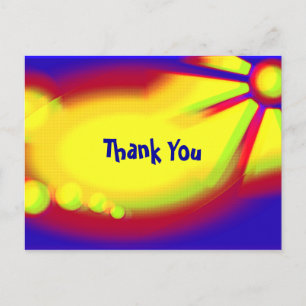 grunge de arte pop abstracto gracias postal