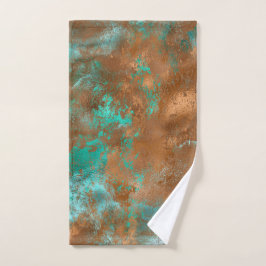 Grunge de cobre Verde azulado Boho