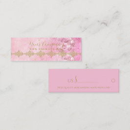 Grunge de Damask de rosas rosadas - Etiqueta de pr