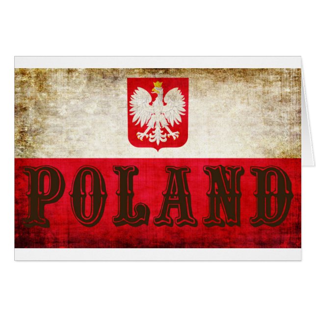 Grunge de la bandera de Polonia (Anverso (Horizontal))