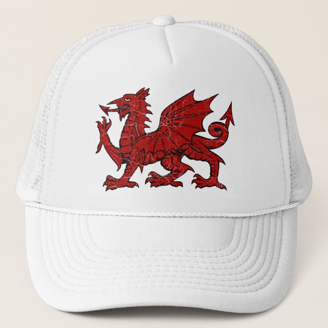 Grunge del dragón Galés - gorra (Anverso)