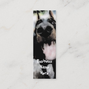 Grunge Dog Bookmark Tarjetas de visita