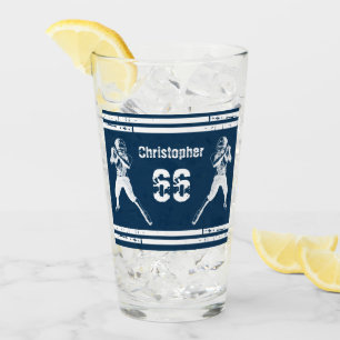 Grunge Fútbol de fondo azul y blanco