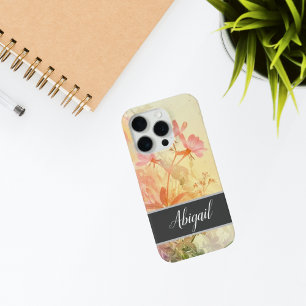 Grunge Gardenia Personalizado iPhone 15 Pro Funda