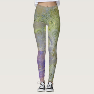 Grunge Green y Purple Leggings