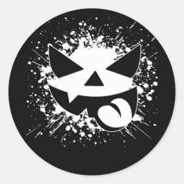 Grunge Halloween Calabaza Pegatina