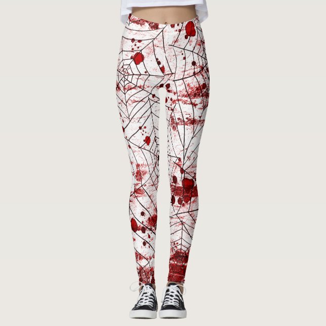 Grunge Halloween Cobweb Leggings (Anverso)