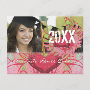 Grunge Hearts Clase de Invitaciones de Graduación