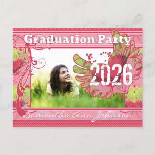 Grunge Hearts Clase de Invitaciones de Graduación