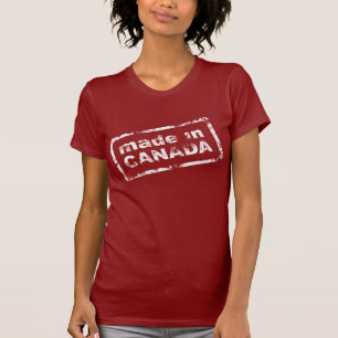 Grunge hecho en Canadá - camisa para mujer roja
