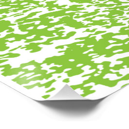 Grunge Lime Green Pattern - Decoración abstracta d