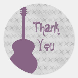 Grunge Morple Guitar Gracias Pegatinas