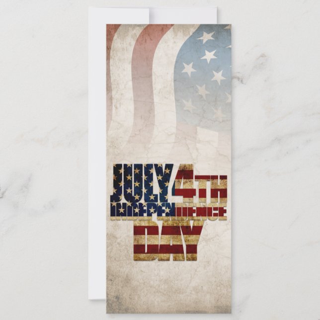 Grunge USA 4 de julio Gráfico de Independencia (Anverso)