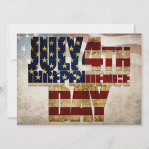 Grunge USA 4 de julio Gráfico de Independencia