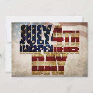 Grunge USA 4 de julio Gráfico de Independencia