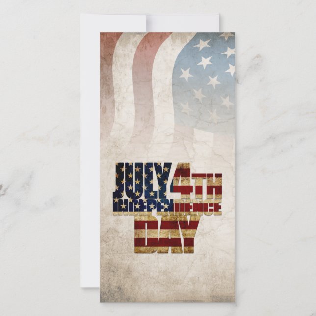 Grunge USA 4 de julio Gráfico de Independencia (Anverso)