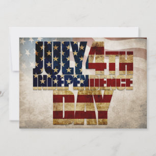 Grunge USA 4 de julio Gráfico de Independencia