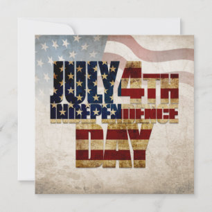 Grunge USA 4 de julio Gráfico de la Independencia