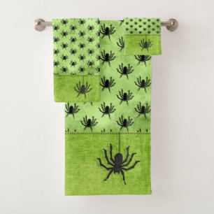 Grunge verde del patrón araña gigantesco de Hall
