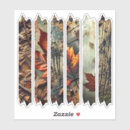 Grungy Autumnal Washi Tape Scrapbook Pegatinas