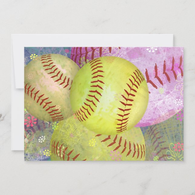 Grungy Girly Softball (Anverso)