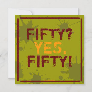 Grungy Grungy Invitación a fiesta de cumpleaños