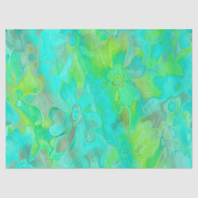 Grungy-Painted-Florals-2- Papel de tejidos (Anverso)