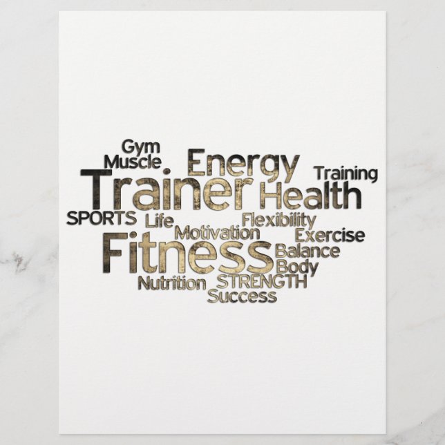 Grungy Personal Trainyer Flyer (Frente)