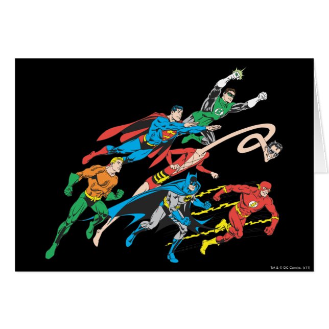 Grupo 5 de la Liga de Justicia (Anverso (Horizontal))