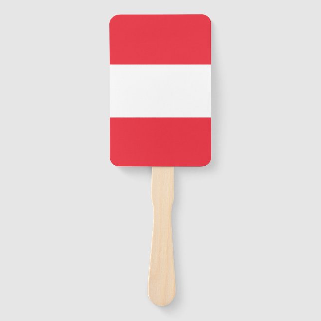 Grupo de abanicos con bandera de Austria (Anverso)