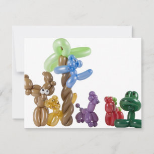 grupo de animales globos