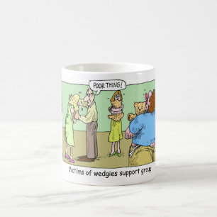 Grupo de Apoyo Wedgie Tazas Divertidas Camisetas y