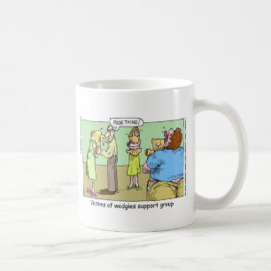 Grupo de Apoyo Wedgie Tazas Divertidas Camisetas y